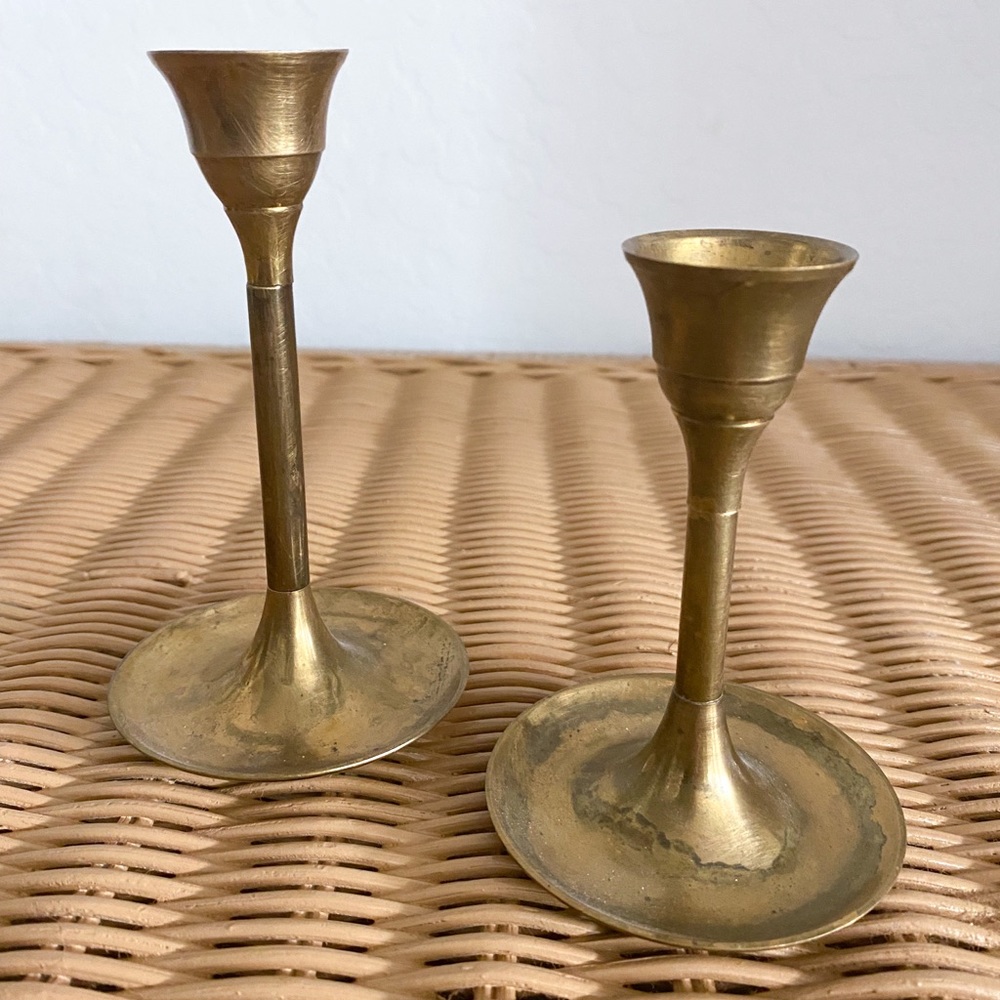 Brass Candlestick Holders